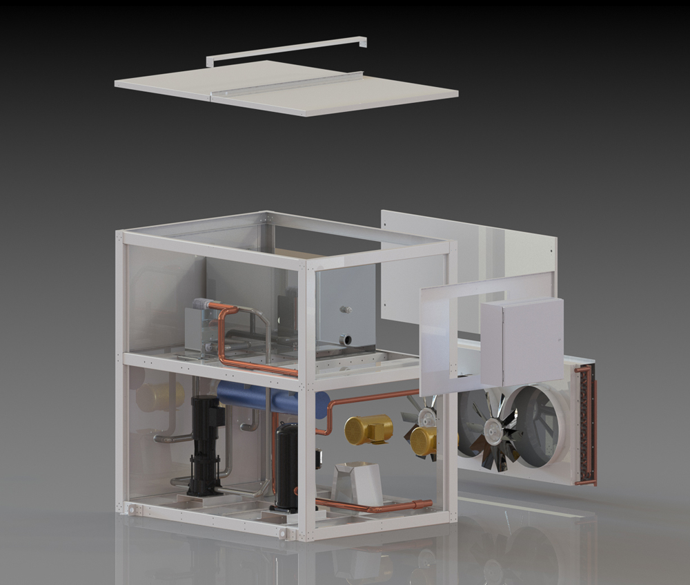 Custom industrial chiller by GCI Refrigeration Technologies